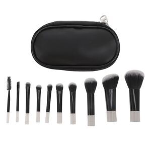 Makeup Lightweight Makeup Brush Kit Black 1 Set
